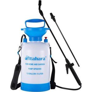 Kitahara 1.3 Gallon Garden Pump Pressure Sprayer with Pressure Relief Valve